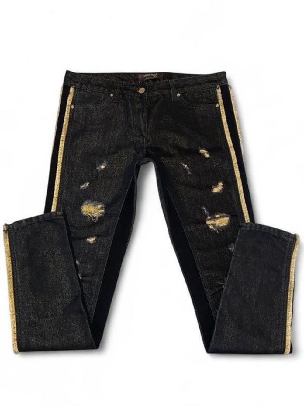 Roberto Cavalli Vintage Black & Gold Jeans